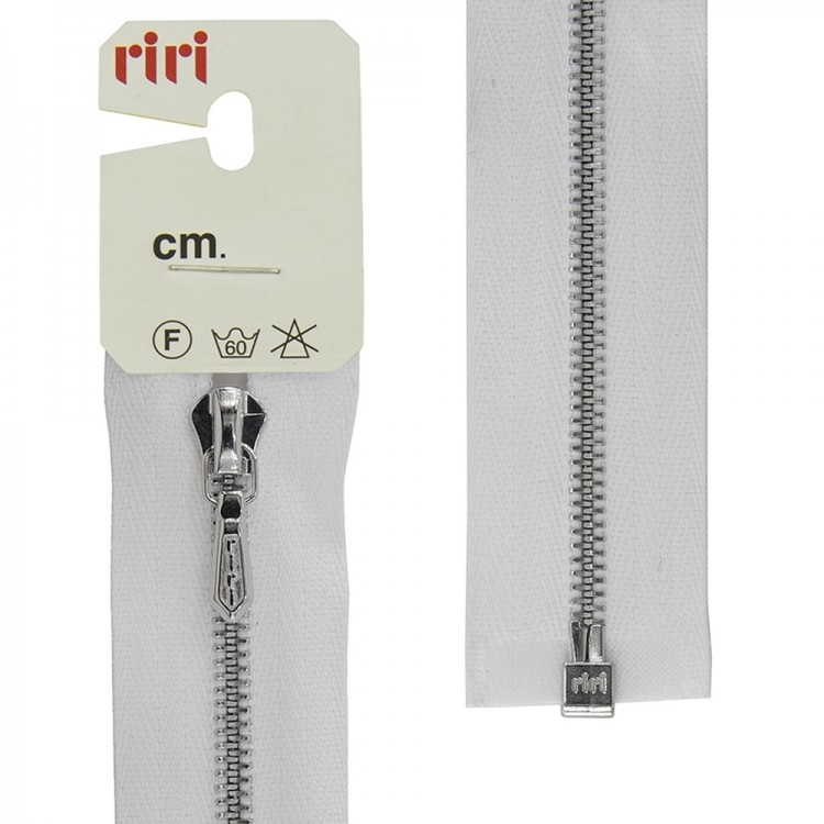 Riri 3000012/100/2101 Молния металлическая, разъемная, 4 мм, 100 см, белый