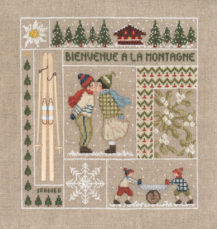Набор для вышивания Le Bonheur des Dames 2650 Bienvenue Janvier (Добро пожаловать. Январь)