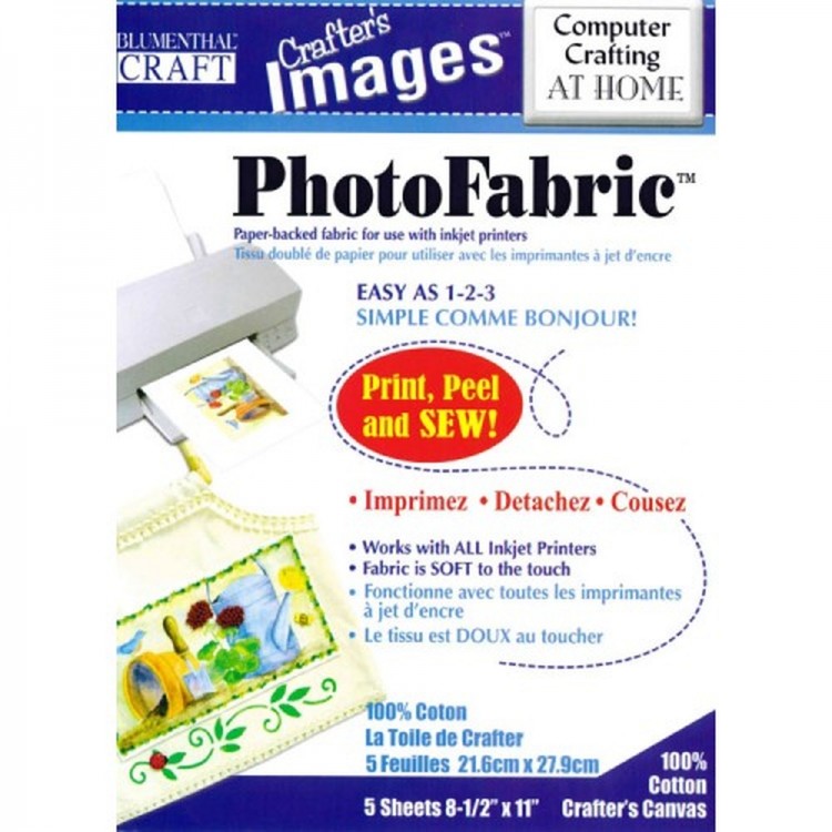 Blumenthal Lansing 10601016 Ткань для печати рисунка "Photo Fabric", 22 x 28 см, 5 шт