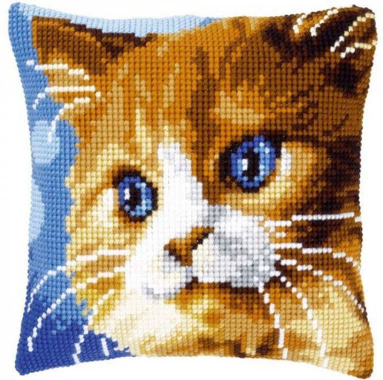 Vervaco PN-0149441 Подушка "Коричневый кот"
