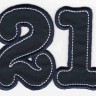 HKM 33237/1SB Термоаппликация "21 dunkel blau"