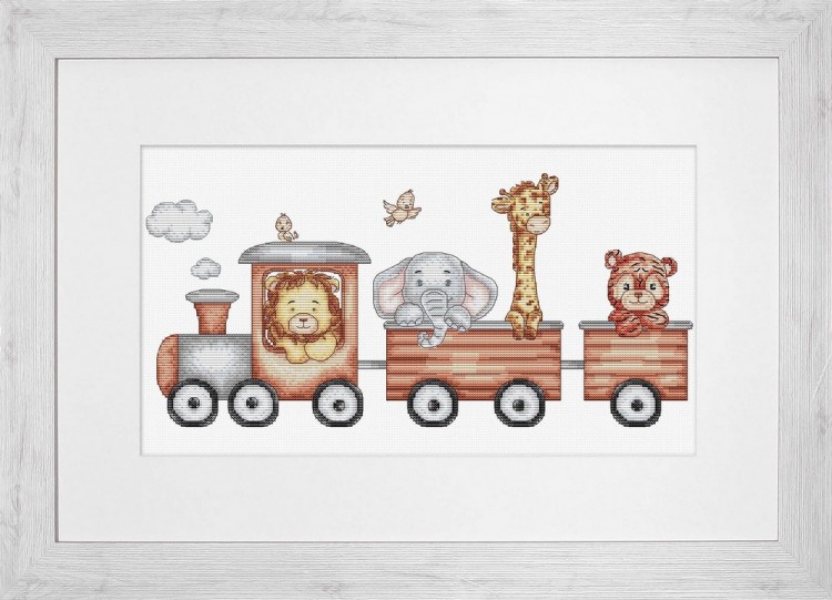 Набор для вышивания Luca-S B1190 Путешествие на паровозике