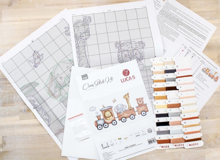 Набор для вышивания Luca-S B1190 Путешествие на паровозике