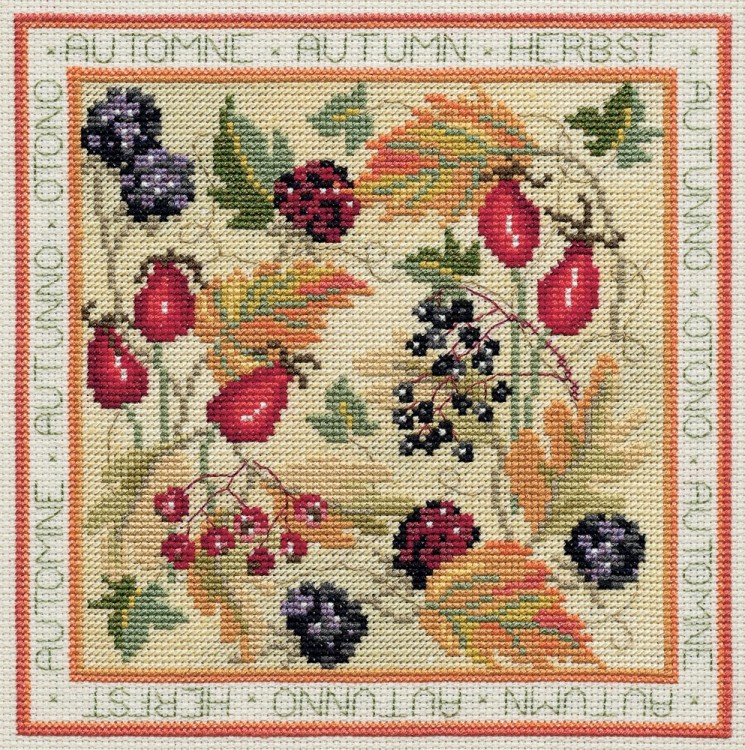 Набор для вышивания Derwentwater Designs FS03 Four Seasons: Autumn