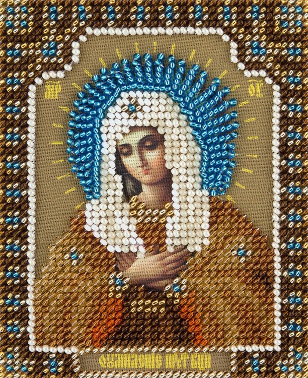 Набор для вышивания Панна CM-1821 (ЦМ-1821) Икона Божией Матери Умиление Серафимо-Дивеевская