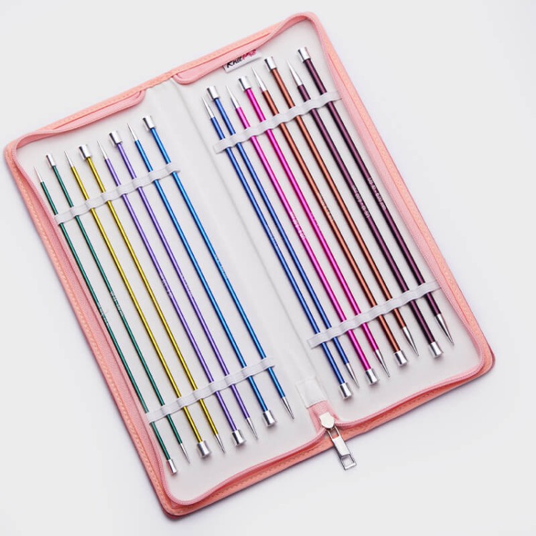 KnitPro 47426 Набор "Deluxe" спиц прямых длиной 25см "Zing"