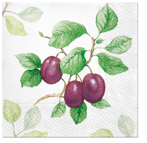 PAW Decor Collection SDL124800 Салфетка трехслойная для декупажа "Садовая слива"