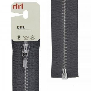 Riri 3000012/100/2109 Молния металлическая, разъемная, 4 мм, 100 см, темно-серый