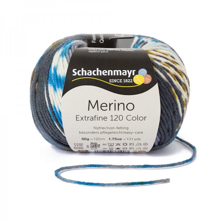 Пряжа для вязания Schachenmayr Merino 9807552 Merino Extrafine 120 (Мерино Экстрафайн 120)