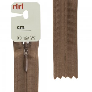 Riri 6010917/60/2237 Молния потайная, неразъемная, 4 мм, 60 см, коричневый темный