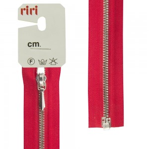 Riri 8351130/60/2407 Молния металлическая, разъемная, 3 мм, 60 см, красный