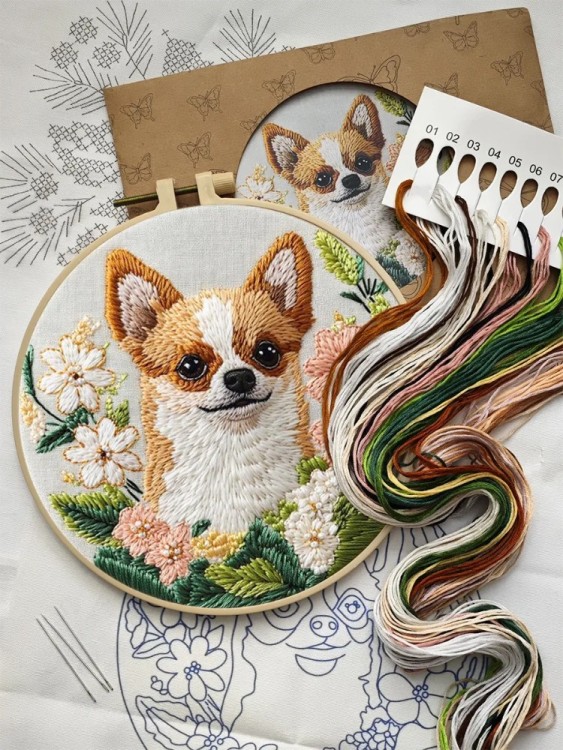 Набор для вышивания YoHobby yoli.107 Чихуахуа
