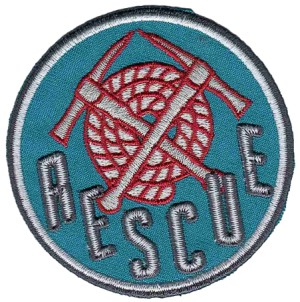 HKM 33394/1SB Термоаппликация "Rescue Button blau"