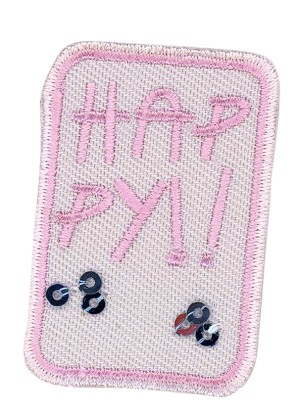 HKM 35472/1SB Термоаппликация "Happy!!"