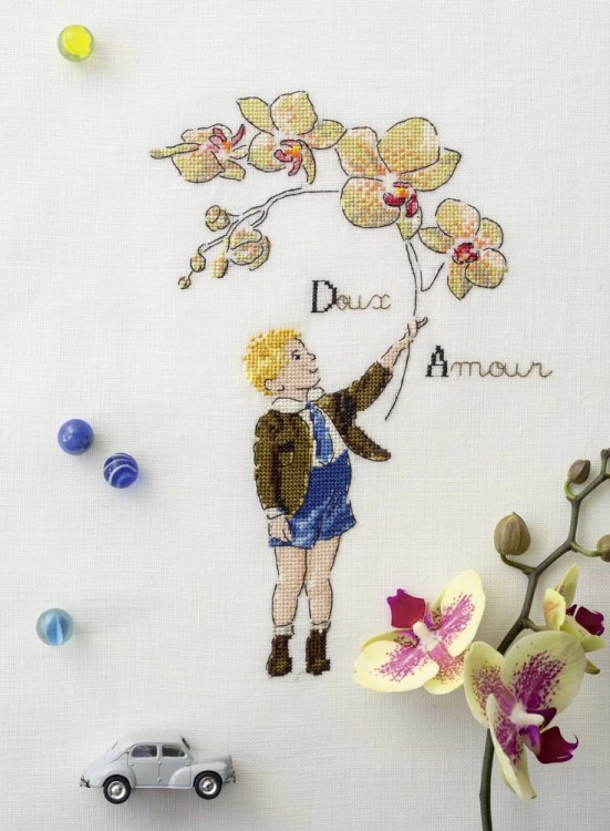 Французская вышивка крестом. Цветочные фантазии Элен ле Берр