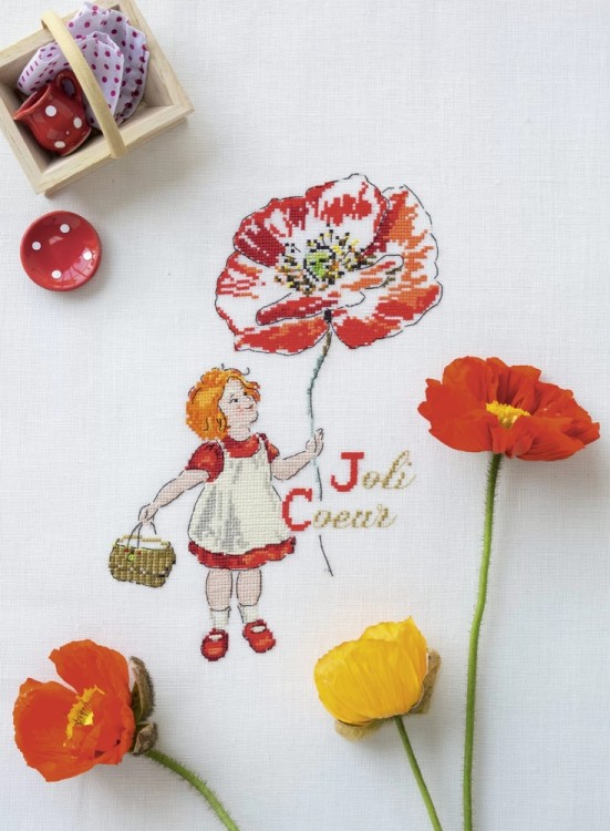 Французская вышивка крестом. Цветочные фантазии Элен ле Берр