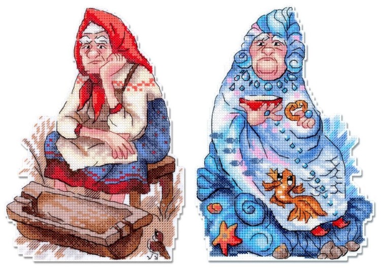 Набор для вышивания Жар-Птица Р-1332 У разбитого корыта