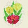 Набор для вышивания Permin 17-2187 Открытка "Тюльпаны"