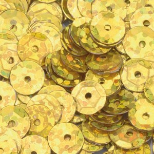 Efco 1026896 Пайетки круглые "Чашечки", 4000 шт, 40 г, золотистые