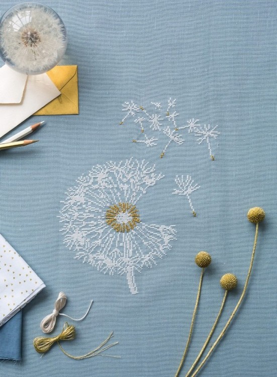 Французская вышивка крестом. Монохромы и градиенты Элен ле Берр