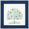 Набор для вышивания Haandarbejdets Fremme 30-5334 Дерево с синими птицами