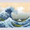 Набор для вышивания Риолис РТ-0100 Большая волна в Канагаве (по мотивам гравюры К.Хокусая)