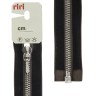 Riri 3551130/50/2226 Молния металлическая, разъемная, на бархатной тесьме, 6 мм, 50 см, коричневый
