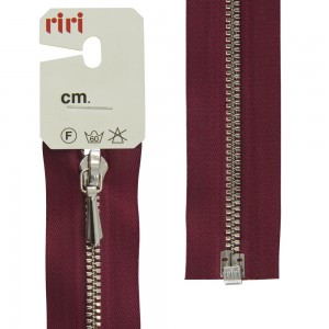 Riri 8351130/60/2411 Молния металлическая, разъемная, 3 мм, 60 см, бордовый