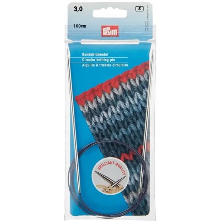 Prym Спицы круговые 100 см, латунь