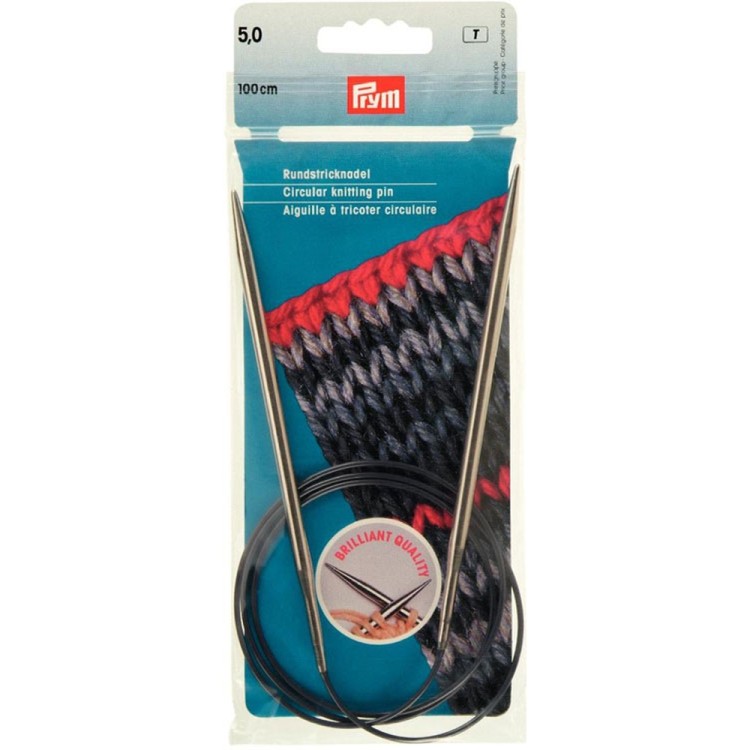 Prym Спицы круговые 100 см, латунь