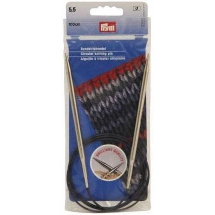 Prym Спицы круговые 100 см, латунь