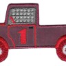 HKM 33487/1SB Термоаппликация "Auto Reflex rot mit gelben Stern"