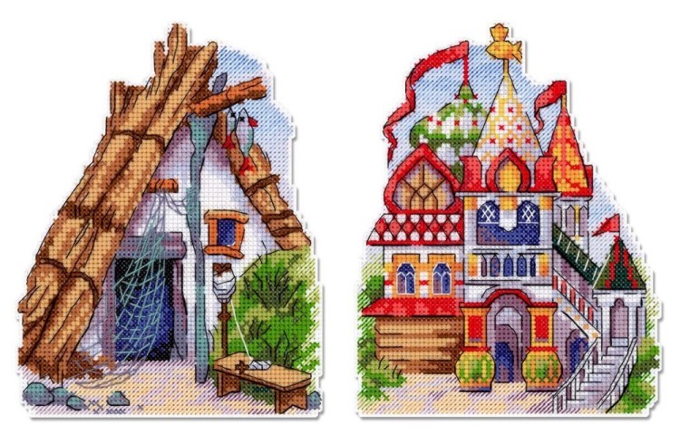 Набор для вышивания Жар-Птица Р-1333 Сказочная избушка