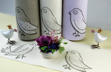 Vaupel & Heilenbeck 7044-200-2-90128 Основа для вышивания 11-ти ниточная, лента с рисунком 28ct - на метраж