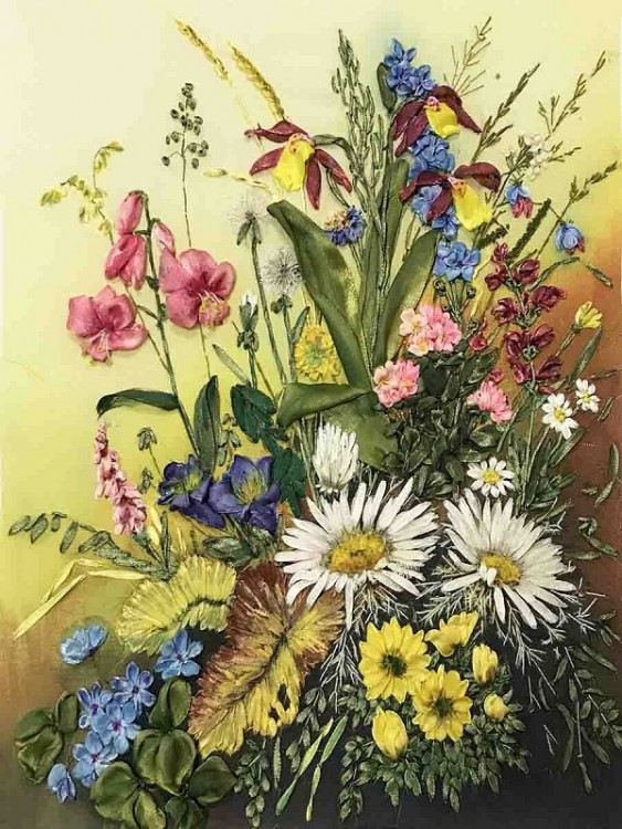 Набор для вышивания Многоцветница МЛ(н) 3027 Луговые цветы