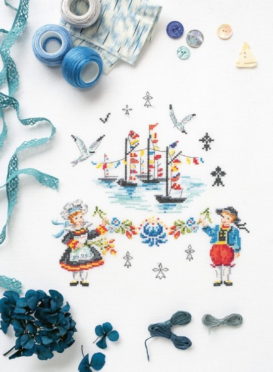 Французская вышивка крестом. Праздники и традиции Франции. 20 удивительных дизайнов Вероник Ажинер