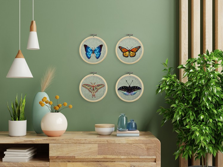 Набор для вышивания Панна JK-2235 Бабочка Морфо адонис