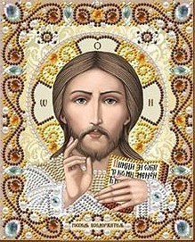 Благовест ЖК-5002 Господь Вседержитель (в хрустале и жемчуге)