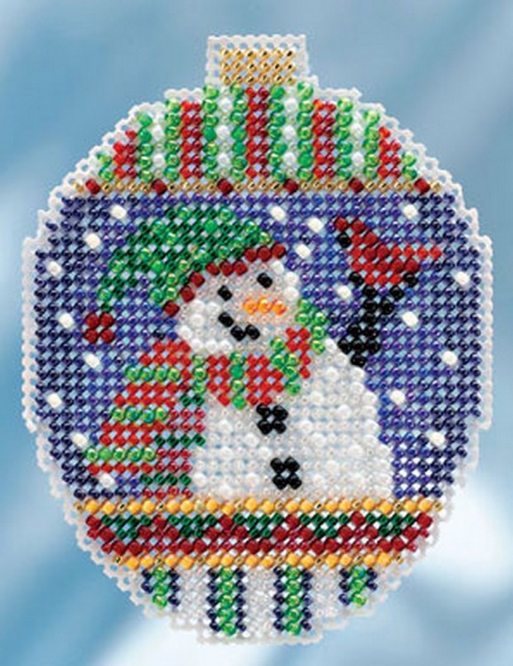 Набор для вышивания Mill Hill MH211811 Snowman Greetings (Поздравления снеговика)