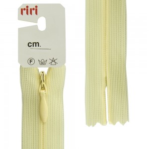 Riri 6010917/60/2308 Молния потайная, неразъемная, 4 мм, 60 см, бледно-желтый