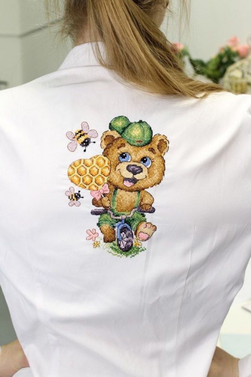 Набор для вышивания Жар-Птица В-805 Озорной мишка