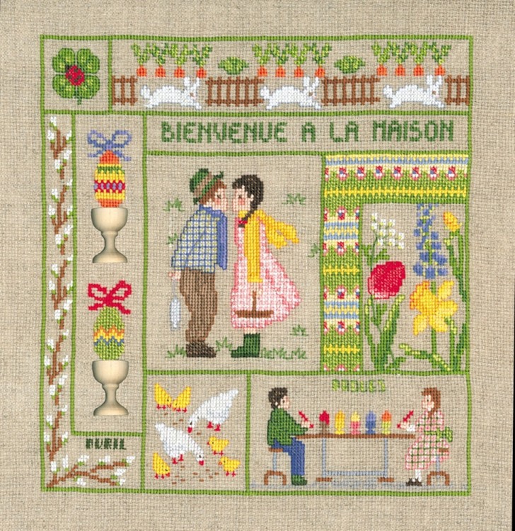 Набор для вышивания Le Bonheur des Dames 2653 Bienvenue Avril (Добро пожаловать. Апрель)