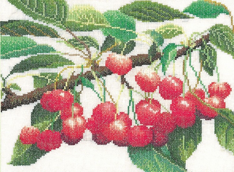 Набор для вышивания Thea Gouverneur 3014 Cherry Branch (Ветка вишни)