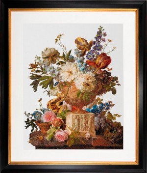 Thea Gouverneur 580 Flower Still Life with an Alabaster Vase (Натюрморт с цветами в алебастровой вазе)