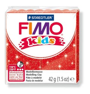 Fimo 8030-212 Полимерная глина для детей Kids красная