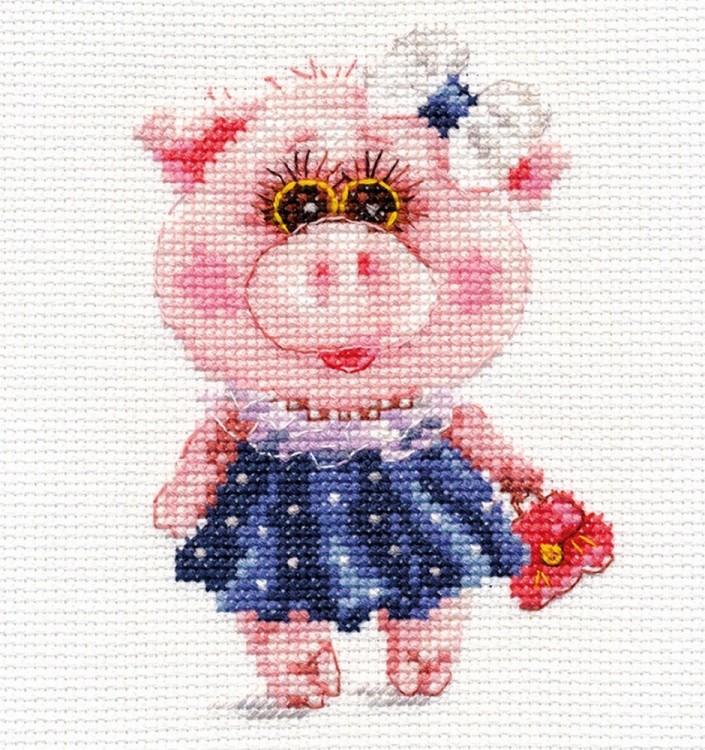 Набор для вышивания Алиса 0-183 Свинка Тося