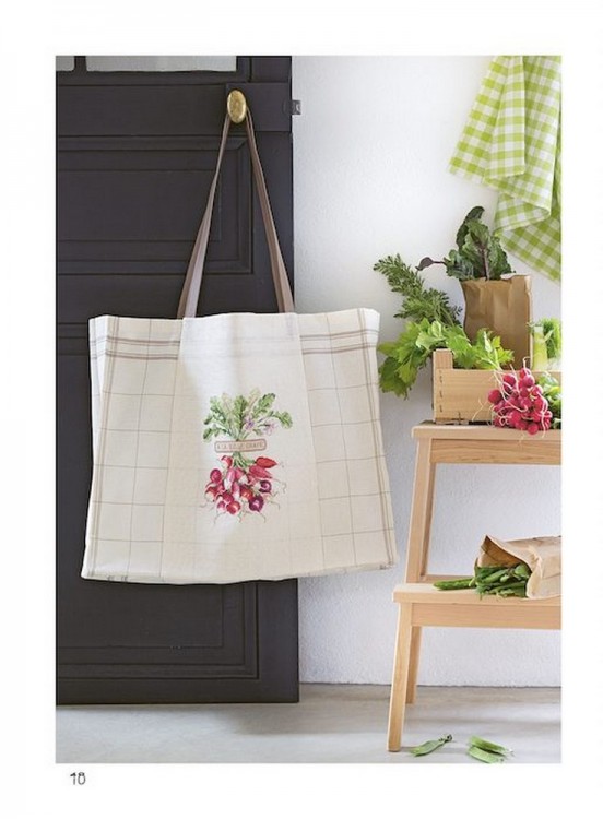 Французская вышивка крестом. Любимый огород. Вероник Ажинер