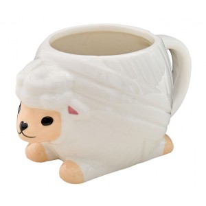 Hemline N4371.9 Кружка с ручкой и рисунком "Овечка"