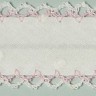 LAKIDAIN RUBI-3EBIC/1-2 Косая бейка декоративная, цвет белый с розовым, ширина 30 мм