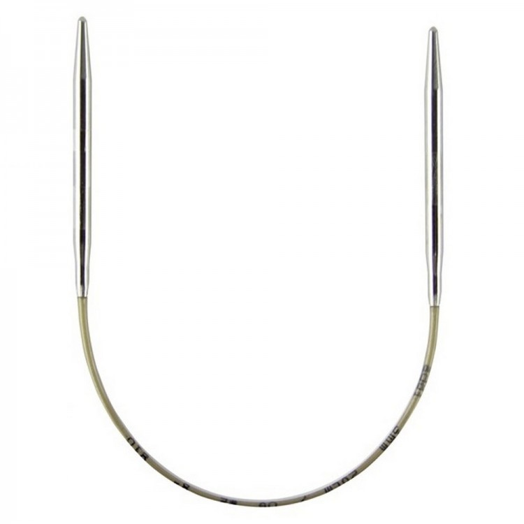Addi 105-7 Спицы круговые супергладкие из никелированной латуни 30см